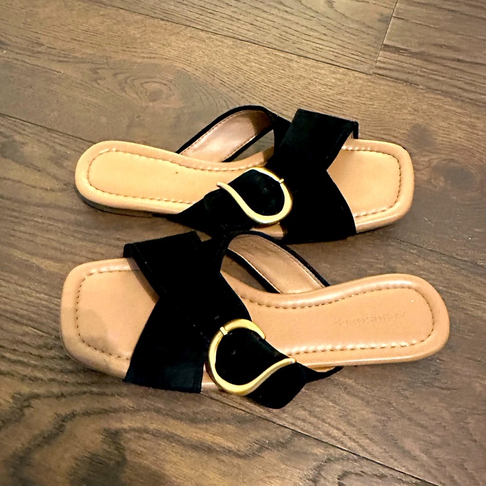 Aerosoles Black Sandals, size 9